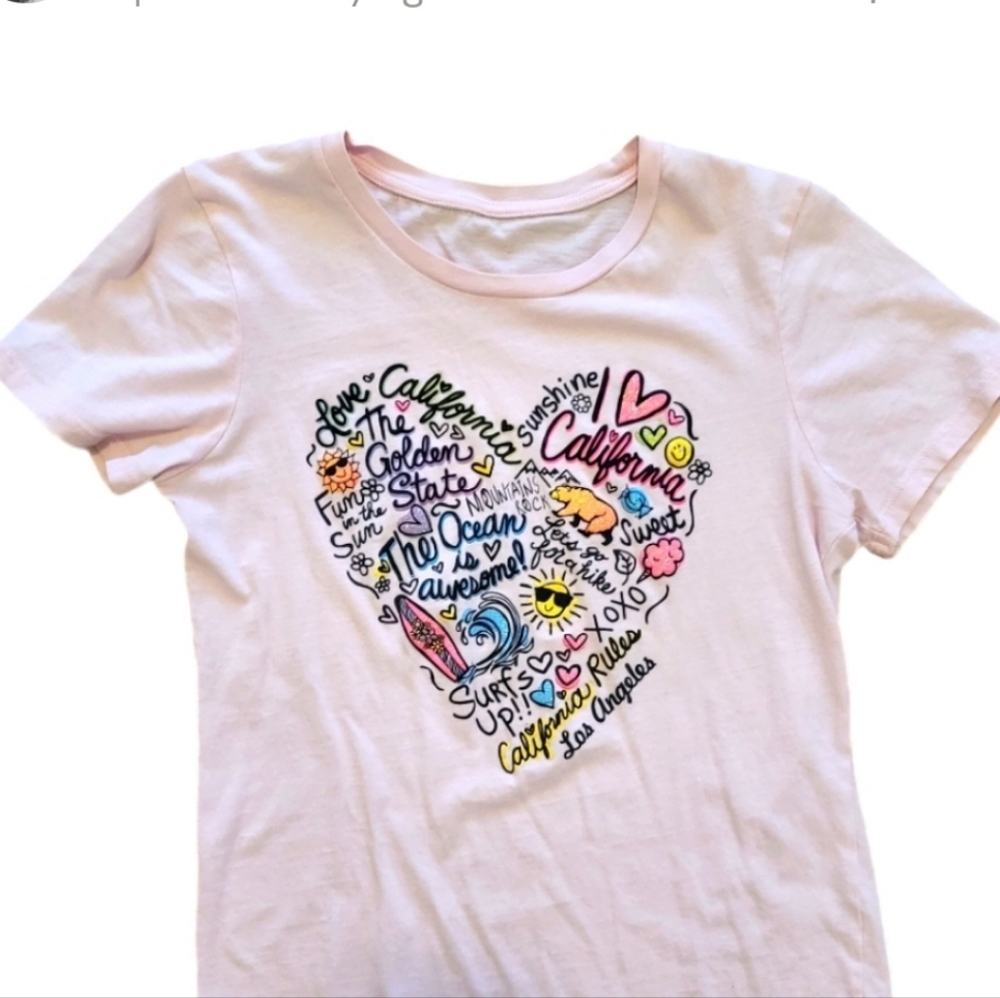 Kids Light Pink California Top Size XL